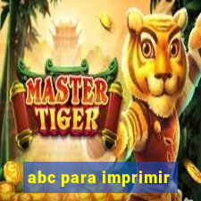 abc para imprimir